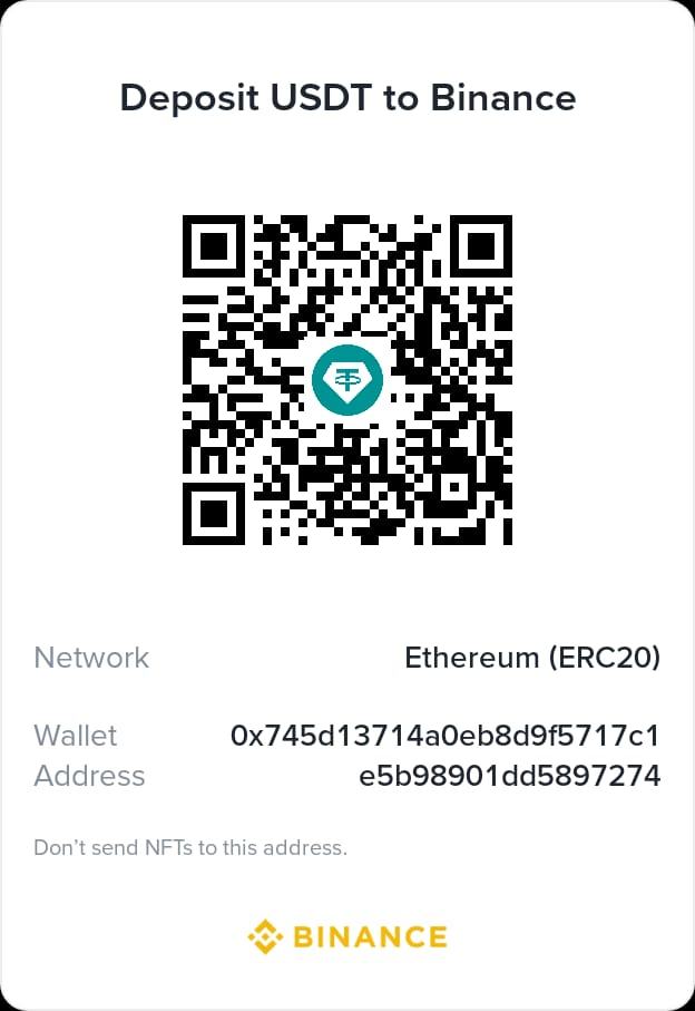 USDT ERC20 QR Code